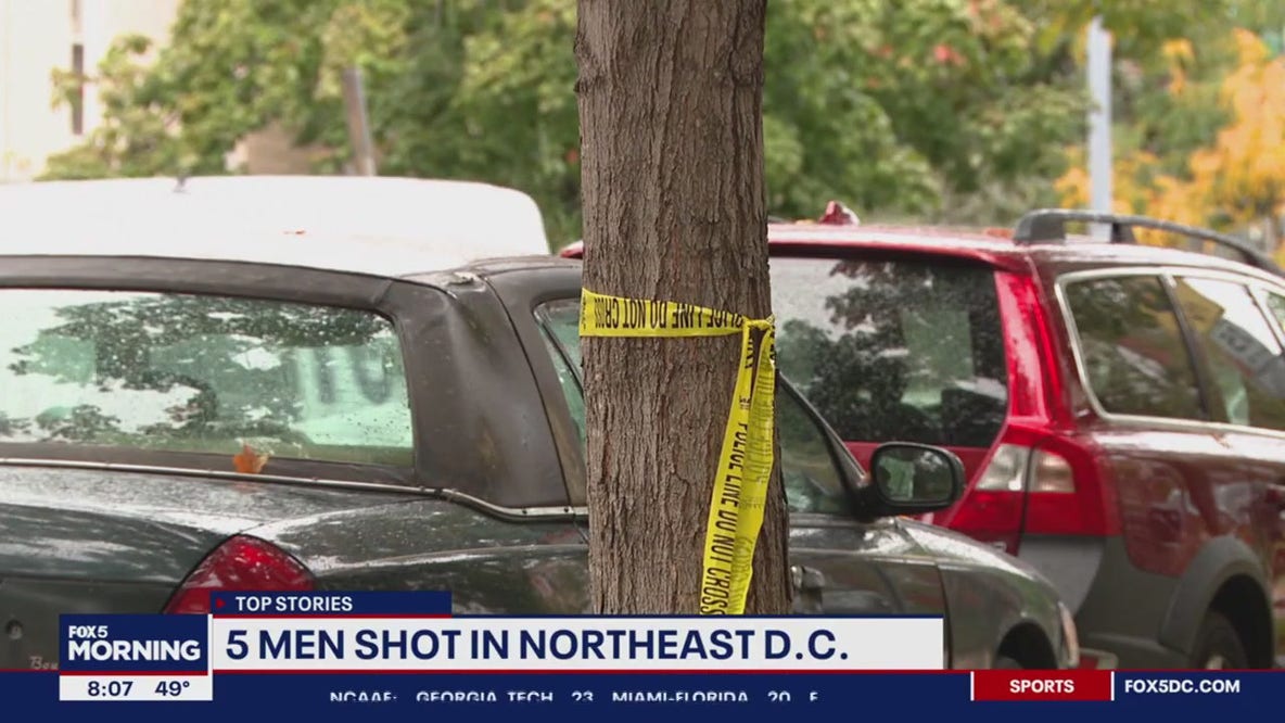 5 men shot in Northeast D.C., Metropolitan Police say